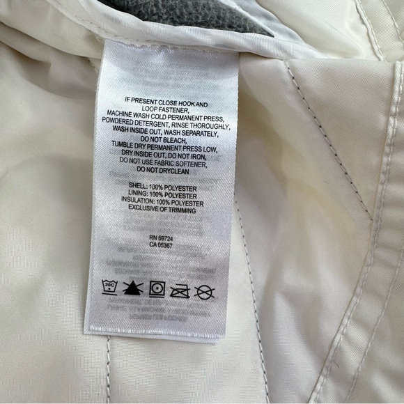 Columbia Lightweight Quilted Vest Gray and White XL full zip with pockets - Picture 10 of 15